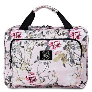 *NEW* Bang & Carson Hanging Travel Toiletry Storage Bag Light Pink Floral